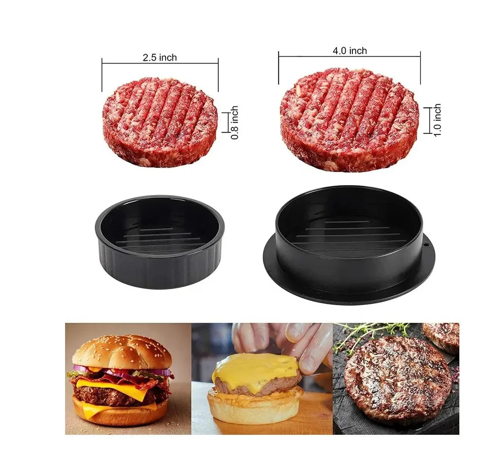 Non-Stick Burger Press & Patty Maker – 3-in-1 Meat Mold Burger Patty Press Axl