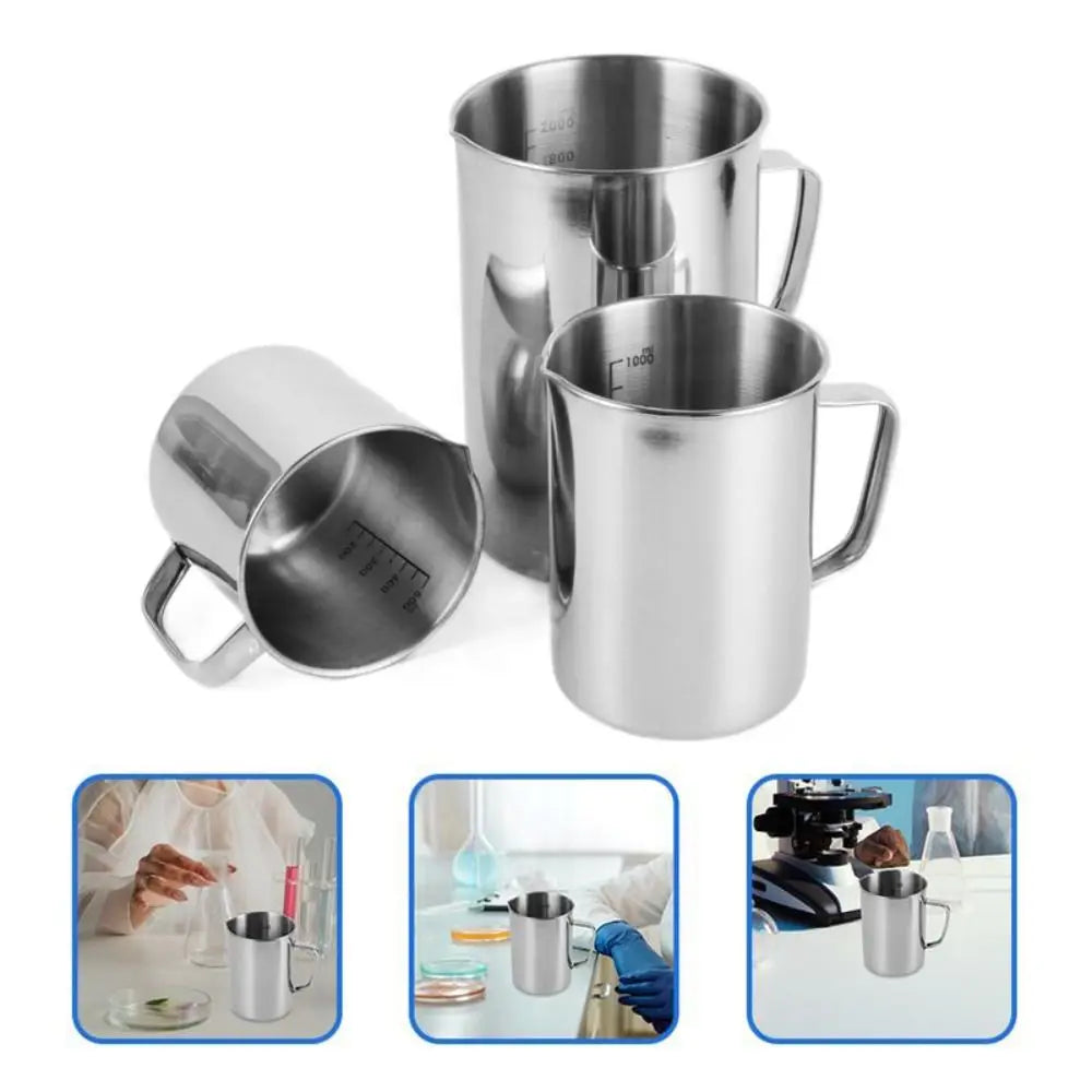 Stainless Steel Measuring Cup 500ml 1000ml 2000ml Graduated Measuring Cup Axl