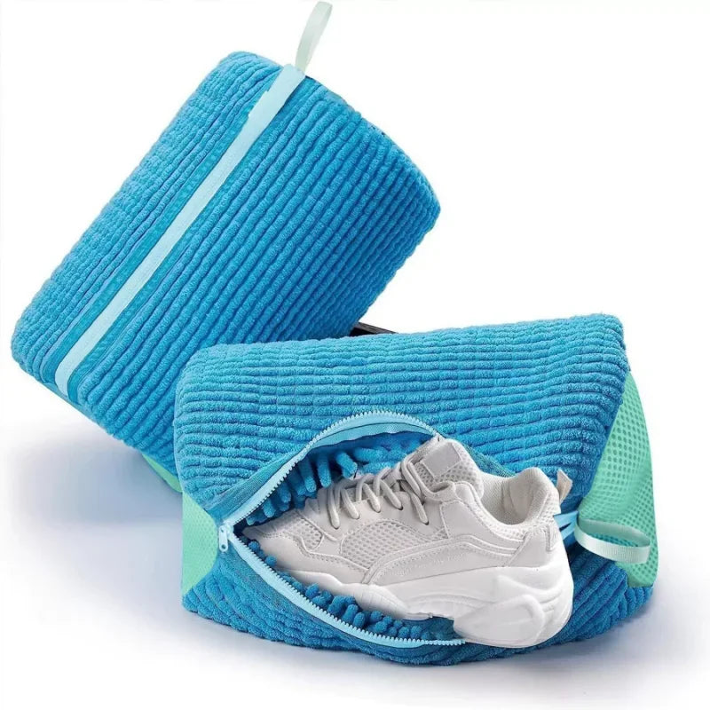 2-Pack Padded Shoe Laundry Bags – Washing Machine Protector Shoe Laundry Bag Axl blue 2pcs