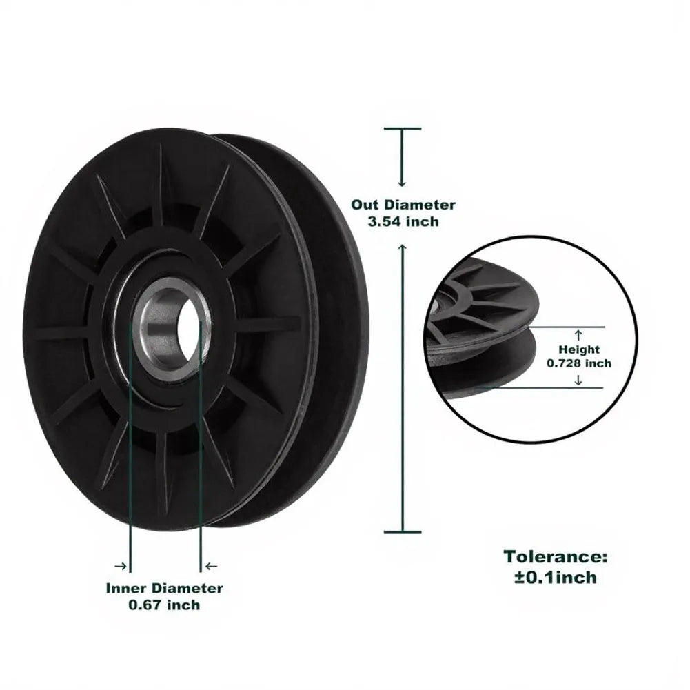 V-Idler Belt Pulley for GT50 & GX54D – 756-05024 Replacement Lawn Mower Pulley Axl
