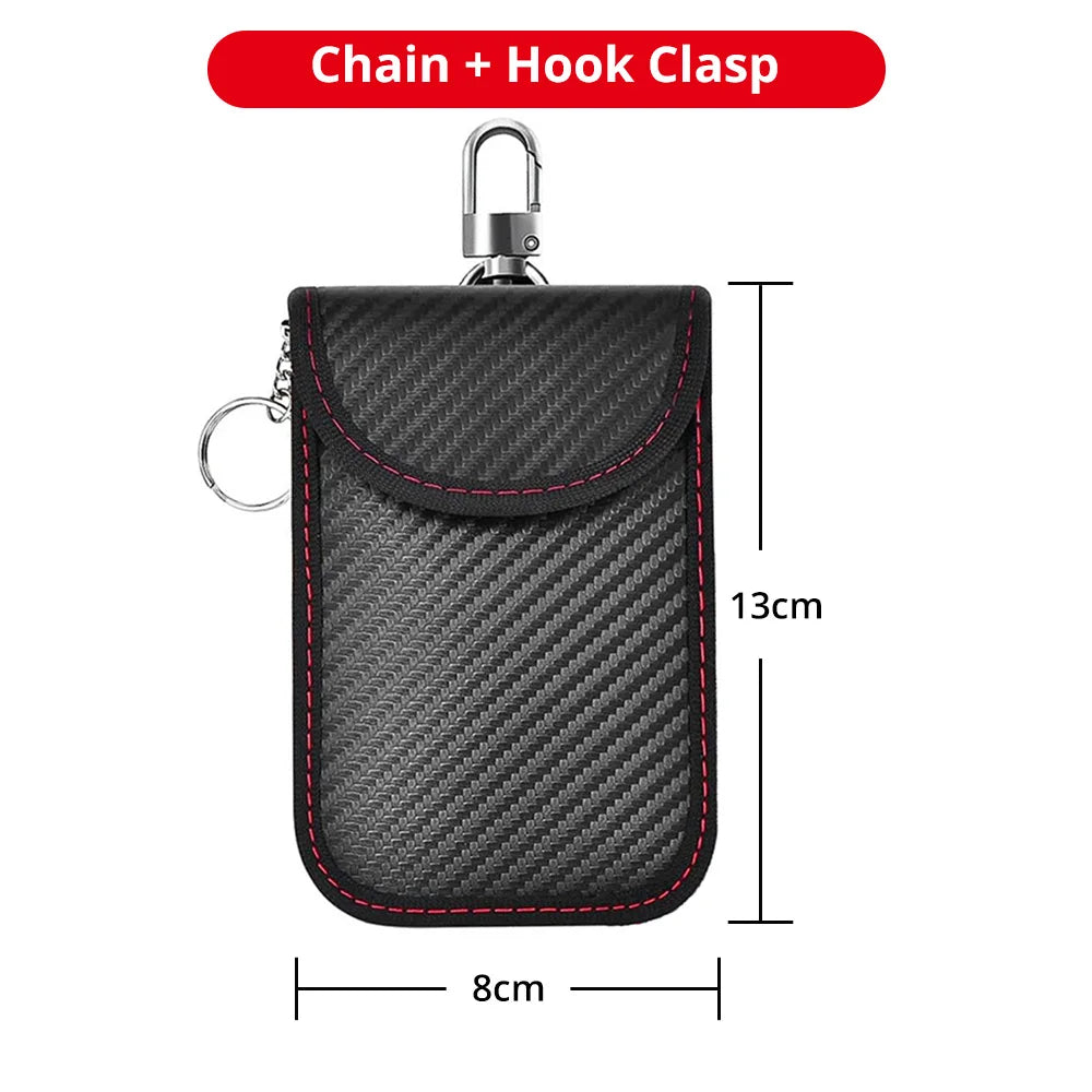 Faraday Bag Key Fob Protector – RFID Signal Blocking Pouch Key Fob Faraday Bag Axl B