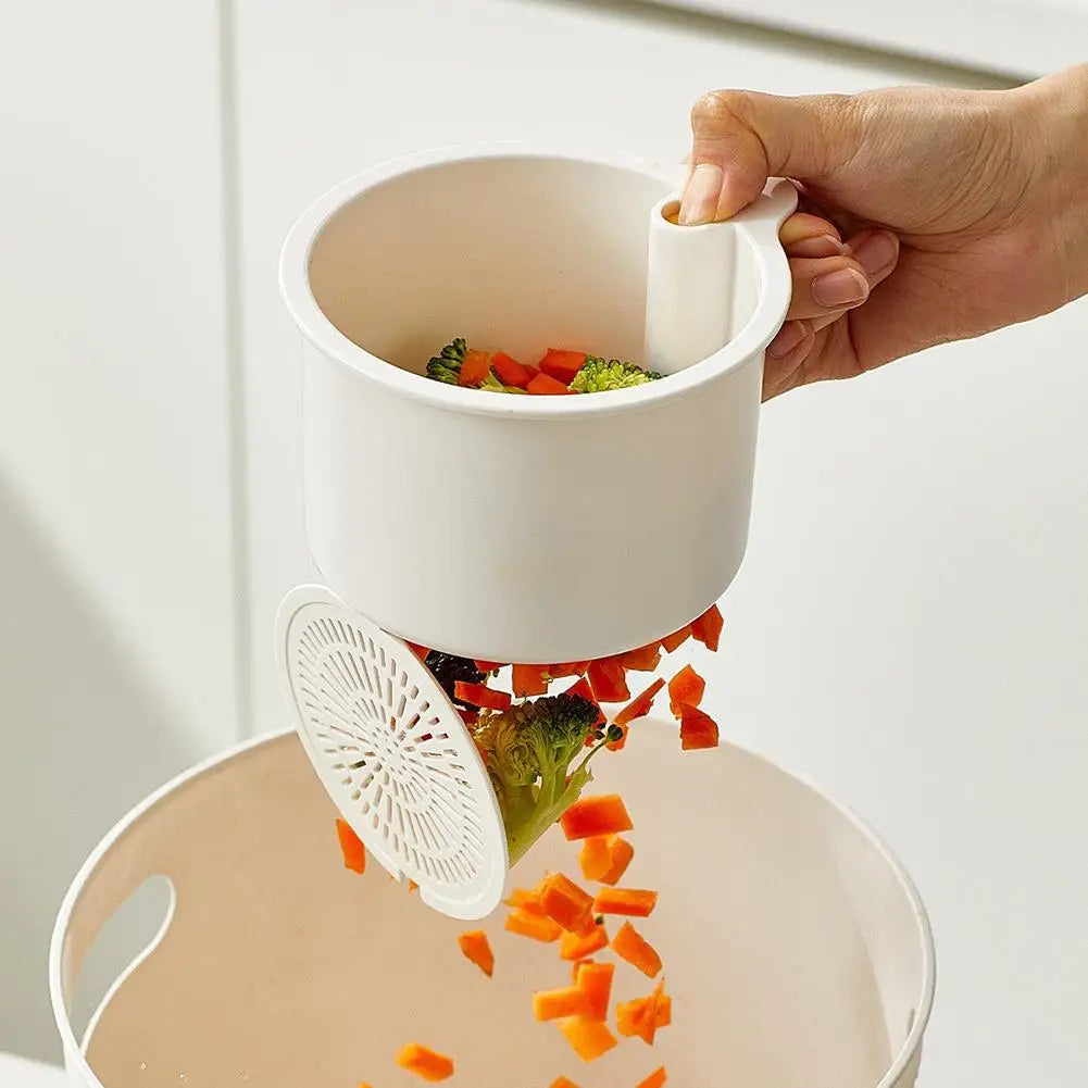 KITPIPI Hanging Sink Strainer Basket – Push-Down Drain Filter Sink Strainer Basket Axl
