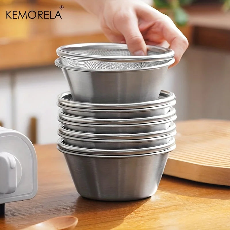 KEMORELA 2-in-1 Stainless Steel Colander & Strainer Set Colander & Strainer Axl