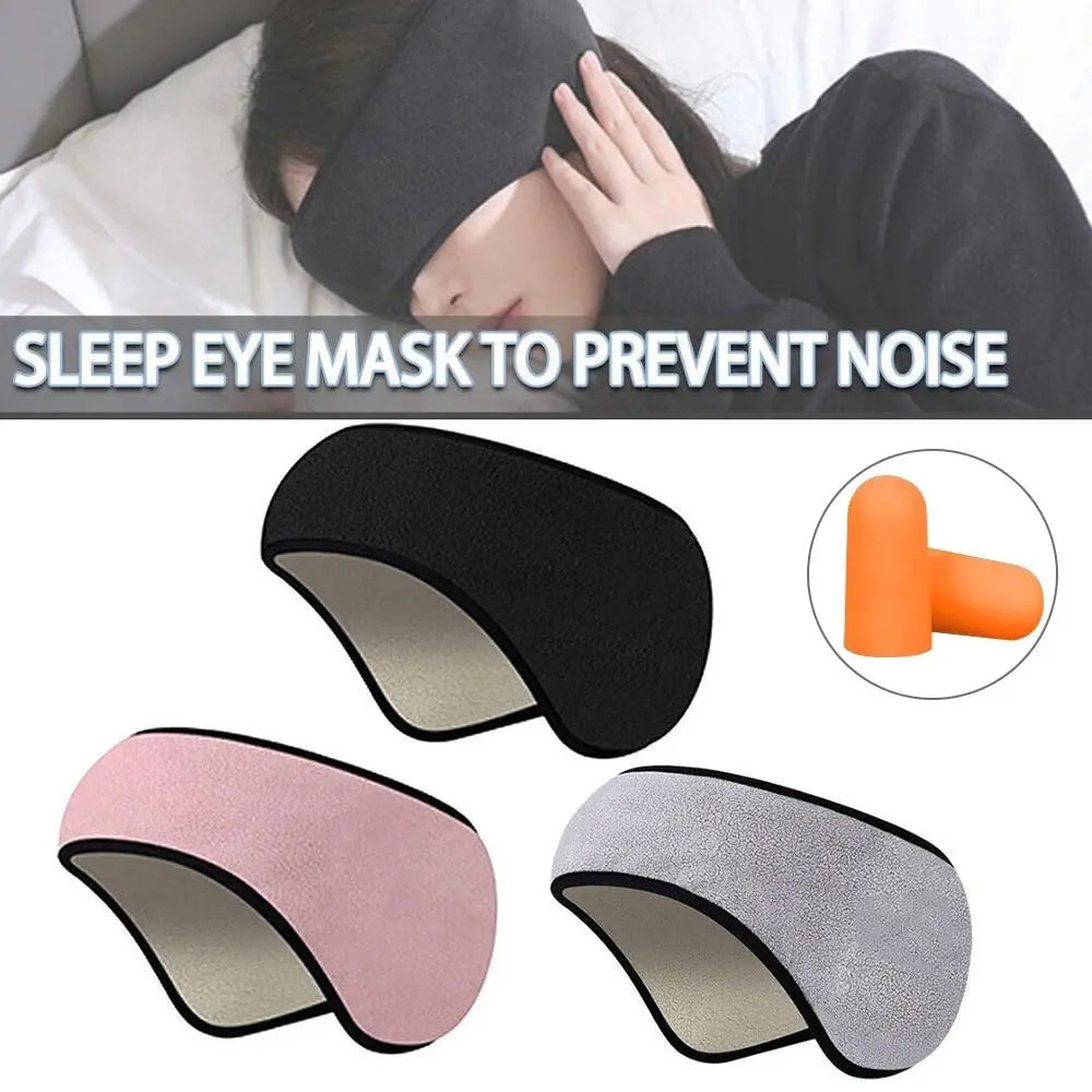 Adjustable Blackout Sleep Mask with Noise-Reducing Ear Muffs Sleep Mask Axl