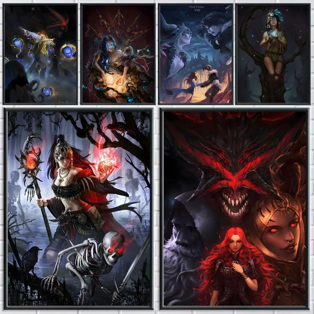 Path of Exile HD Wall Poster – Self-Adhesive Waterproof PVC Gaming Wall Poster Axl