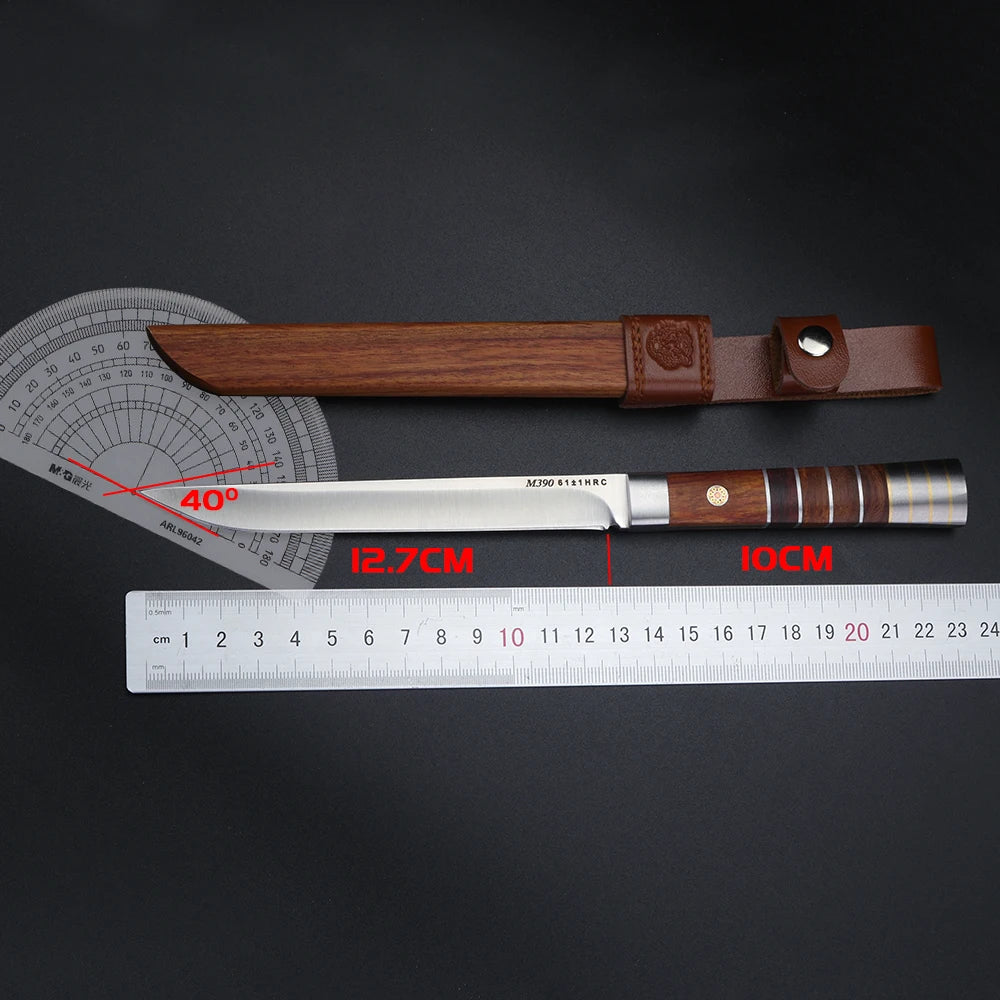 XUAN FENG D2 Steel Chef Knife – Sharp Wood Handle Meat Knife Chef Kitchen Knife Axl