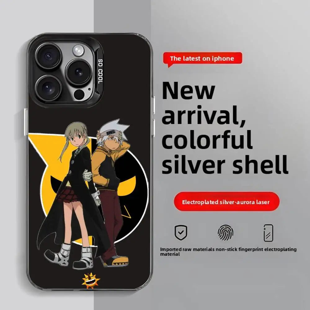 Soul Eater Anime iPhone Case 11–16 Pro Max | Anti-Fingerprint Anime Phone Case Axl