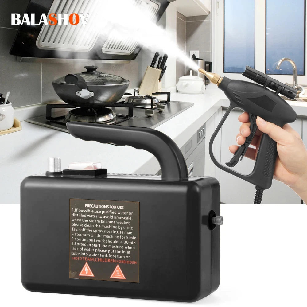 BALASHOV 2600W Steam Cleaner – Kitchen, Car & Home Steam Cleaner Axl