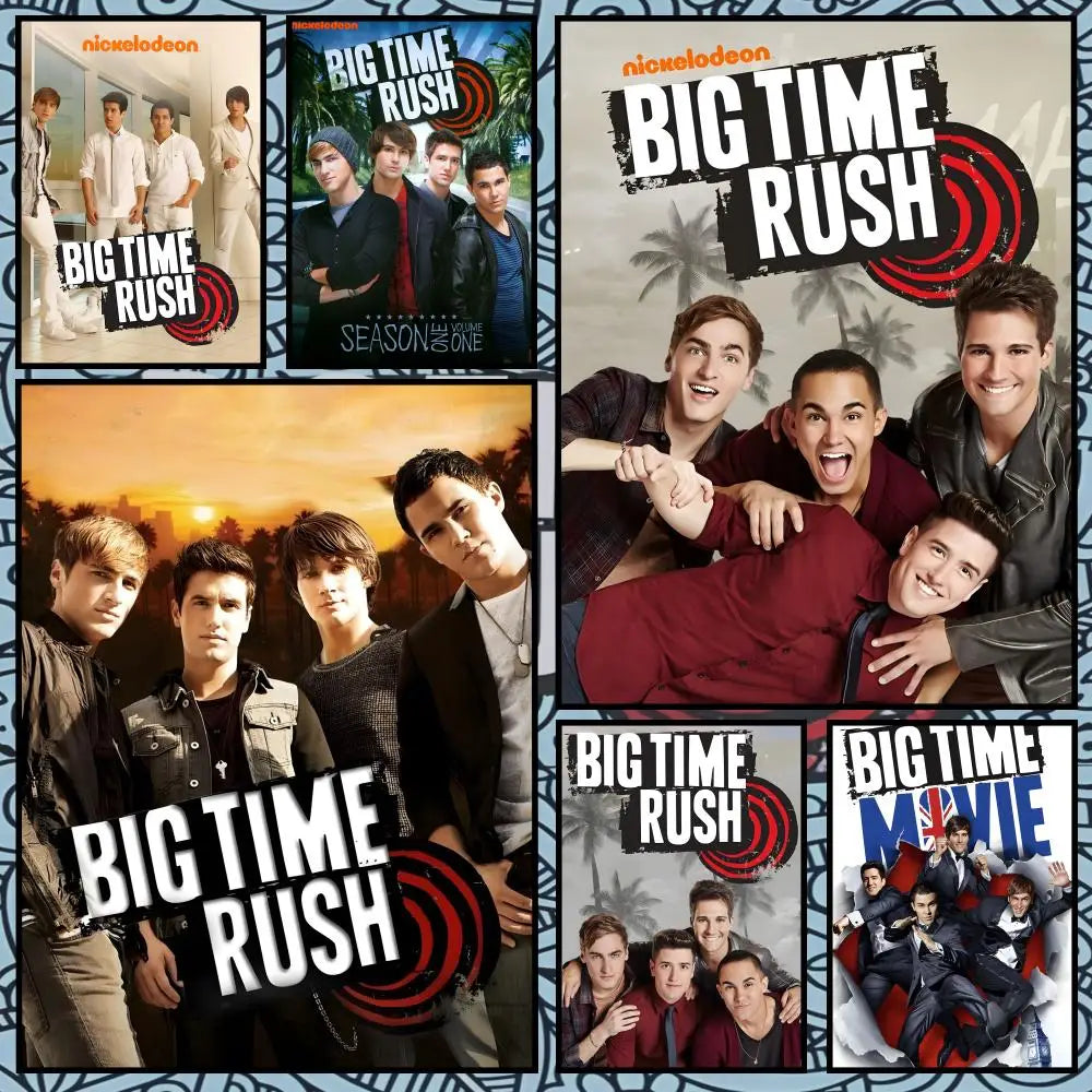 Big Time Rush Wall Poster – Peel-and-Stick HD PVC Band Art Music Band Poster Axl