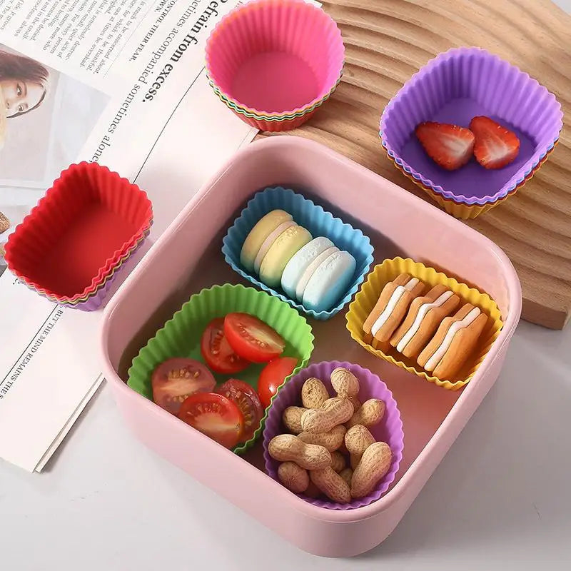 Silicone Bento Lunch Box Dividers 12/24 Pcs – Kids Cups Bento Box Dividers Axl