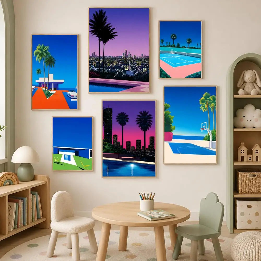 Hiroshi Nagai Art Poster – Self-Stick Waterproof Wall Decor Wall Art Poster Axl