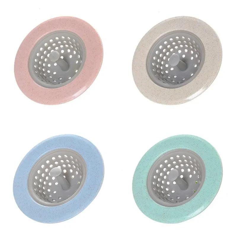 Silicone Sink Hair Filter – Anti-Clog Drain Strainer Cover Drain Hair Strainer Axl Mix-4pcs