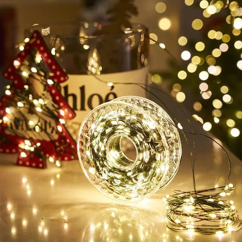 LED Copper Wire Fairy String Lights 8-Mode USB 5M 10M 20M LED String Lights Axl