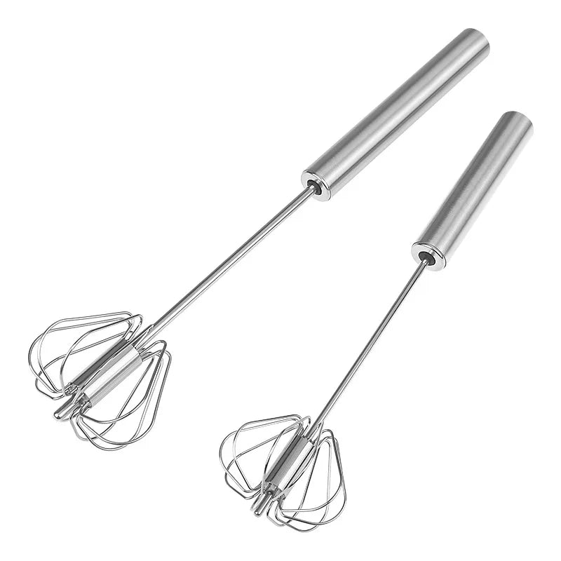 Stainless Steel Manual Egg Beater – Rotary Whisk for Baking Manual Egg Beater Axl