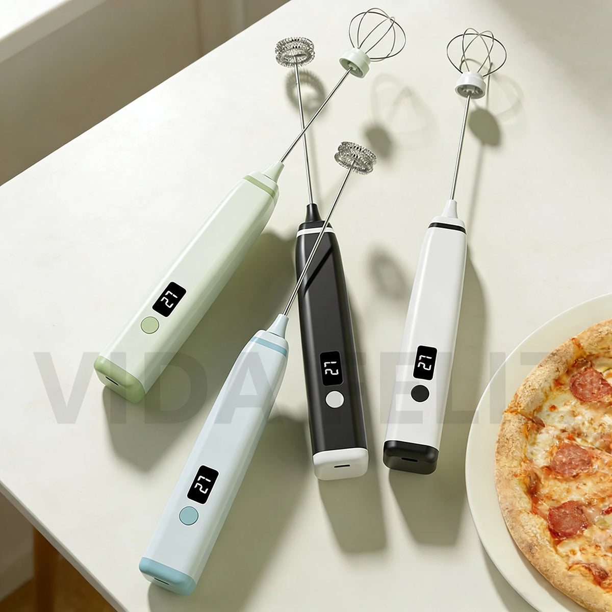 Cordless Rechargeable Milk Frother – Coffee Foam & Egg Whisk Handheld Milk Frother Axl