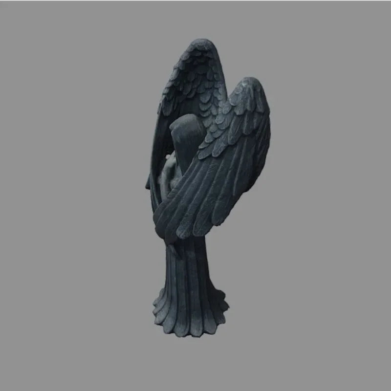Fallen Angel Cthulhu Faceless Lucifer Resin Statue | Dark Decor Resin Decorative Statue Axl