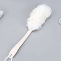 Long Handle Bath Brush – Soft Mesh Back Scrubber & Body Puff Bath Brush Axl Beige