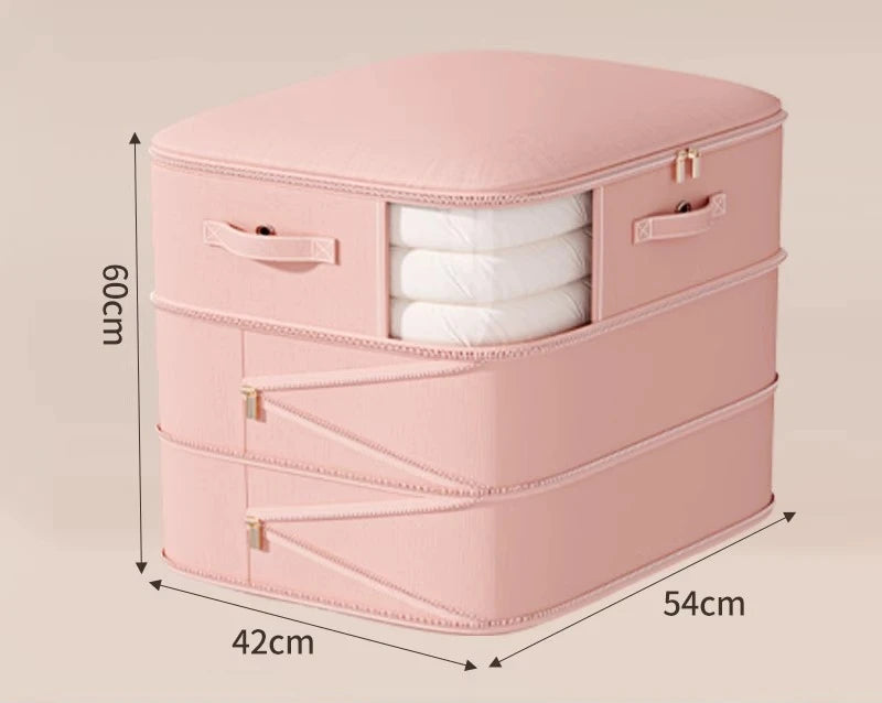 Vacuum Compression Storage Bags – Large Capacity for Quilts Vacuum Storage Bags Axl Pink-3 Layers