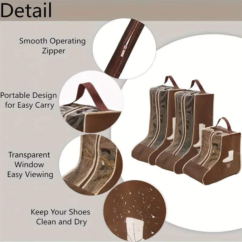 Boot Storage Bag with Handle – Shoe Organizer for Travel & Home Shoe Storage Bag Axl