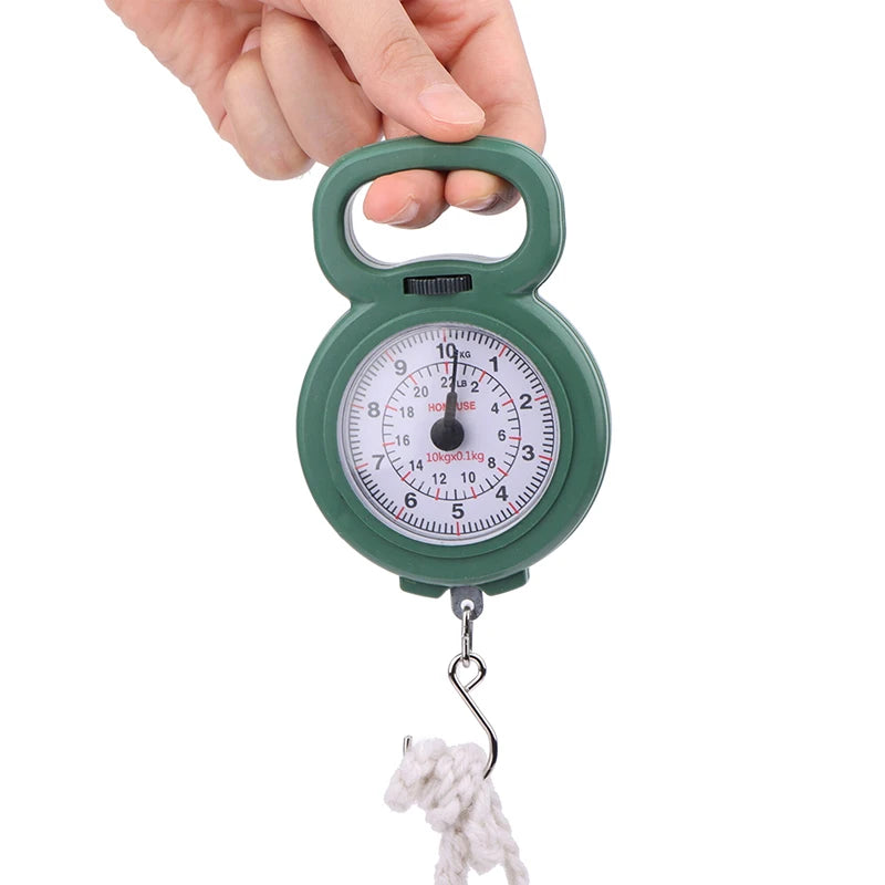 Mini Spring Hanging Scale 10kg – Portable Hook Scale Spring Hanging Scale Axl