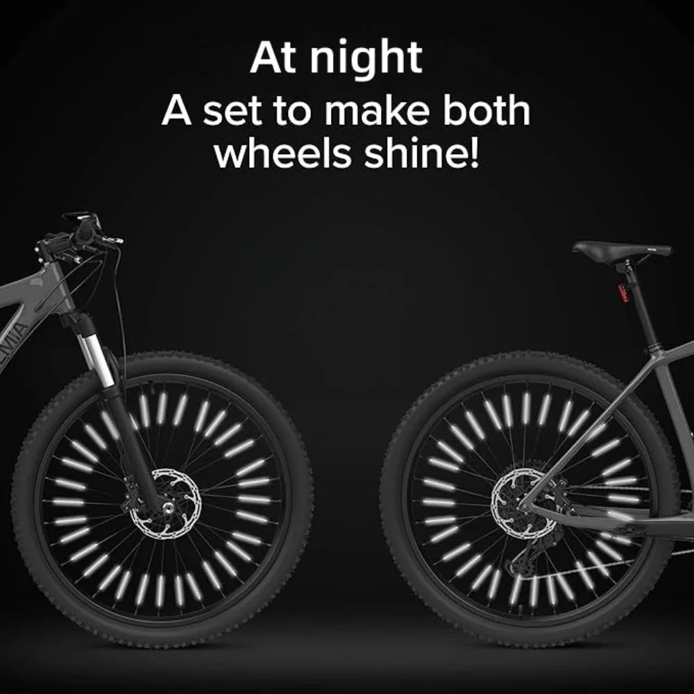 12-Pack Bike Spoke Reflectors – Waterproof Night Visibility Tubes Bike Spoke Reflectors Axl