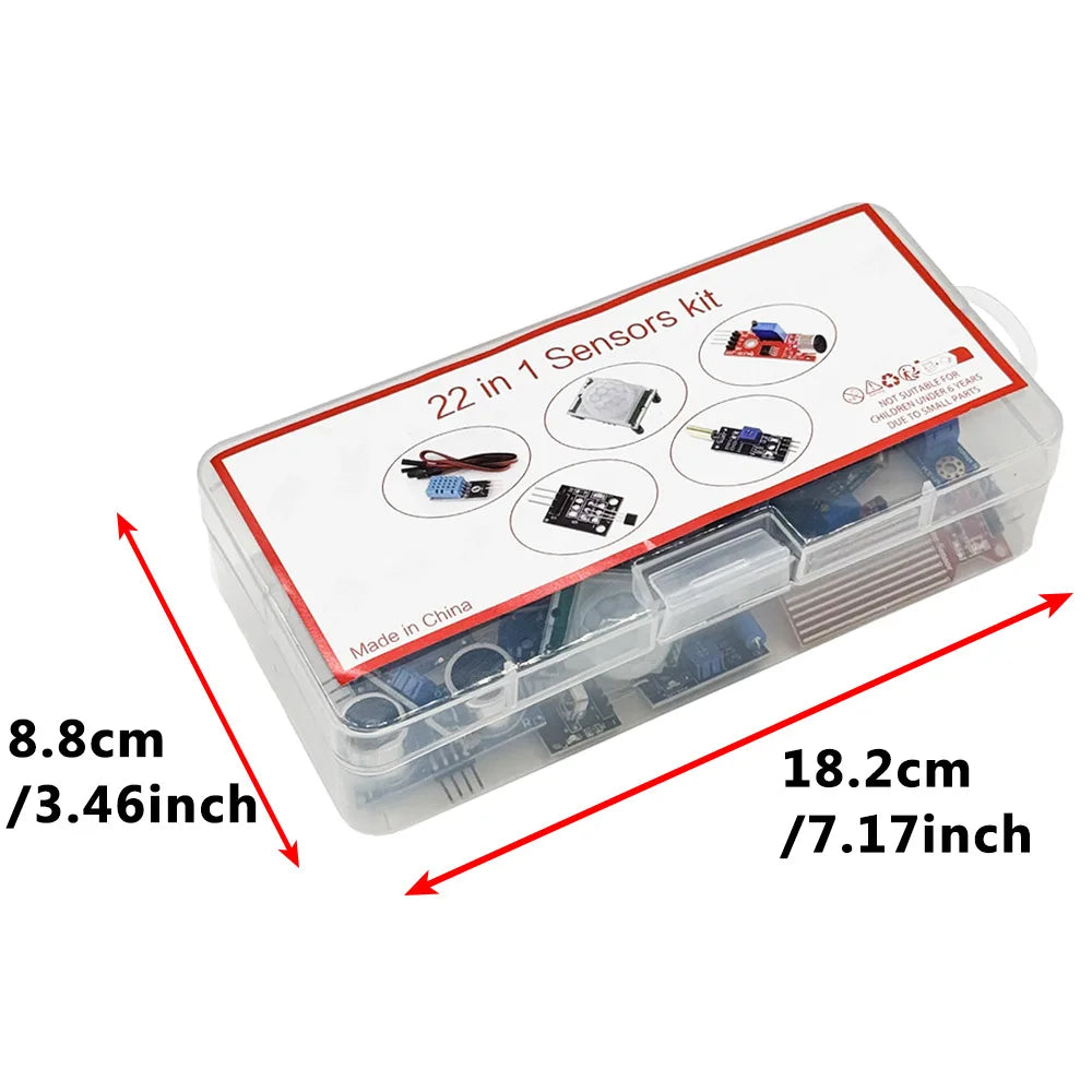 22-in-1 Sensor Modules Starter Kit for Arduino & Raspberry Pi Pico Electronics Starter Kit Axl