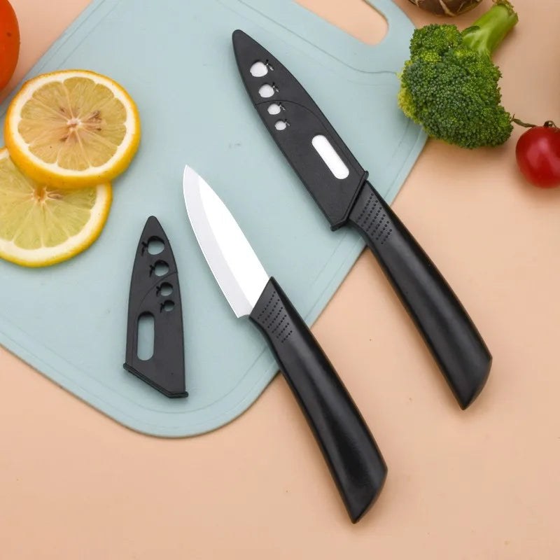 Ceramic Paring Knife 3/4/5 Inch with Cover – Rust-Free Blade Ceramic Paring Knife Axl