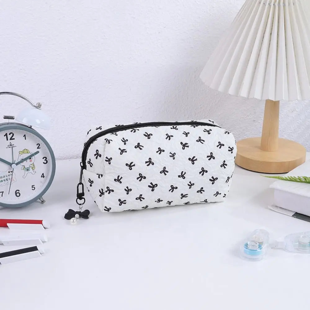 Bowknot Pencil Case – Large Capacity Pen & Cosmetic Bag Pencil Case Axl