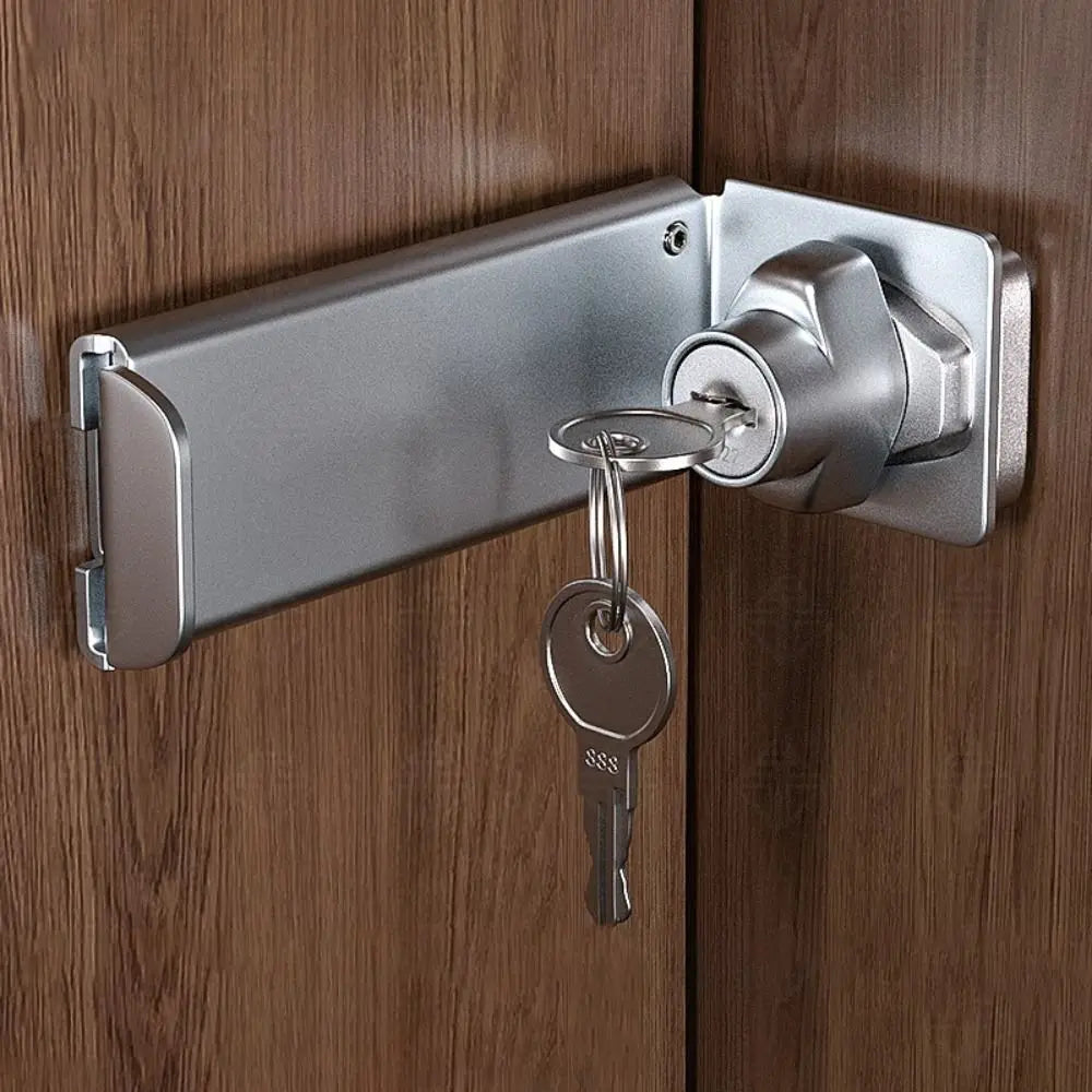 Stainless Steel 90° Door Hasp Clasp Lock – Shed & Gate Security Door Hasp Lock Axl