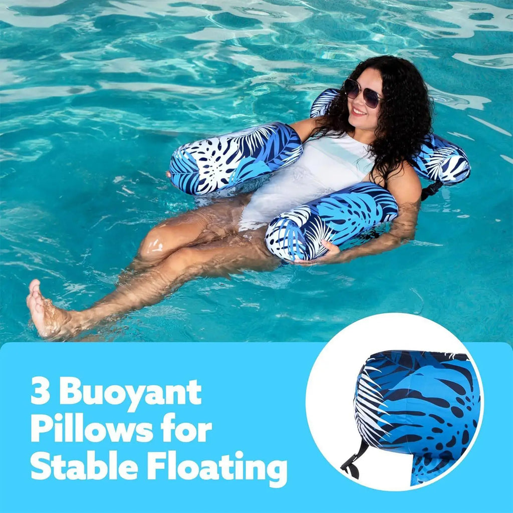 Inflatable Floating Lounger – Adult Pool Float Chair for Beach Inflatable Pool Float Axl
