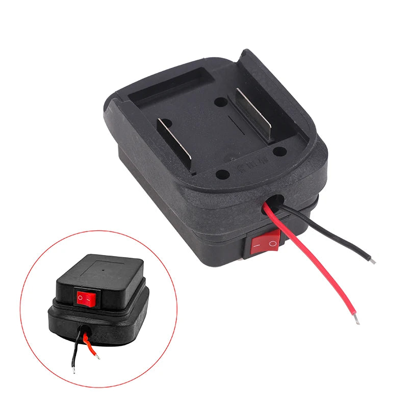 MT 18V 21V Lithium Battery Holder Connector with Cable DIY Battery Holder Adapter Axl A4
