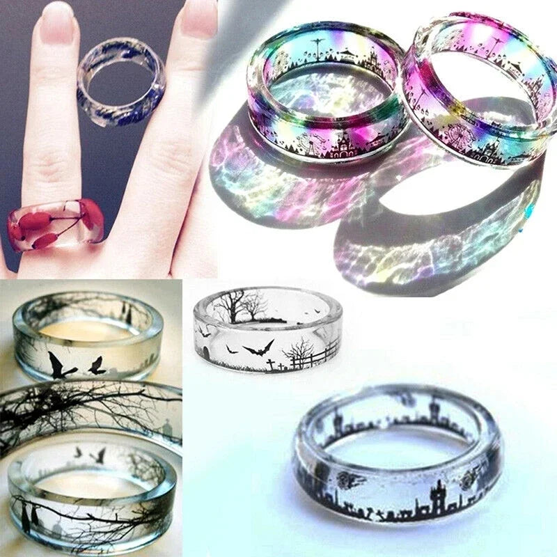 14-Hole Ring Silicone Mold – DIY Epoxy Resin Jewelry Making Jewelry Silicone Mold Axl