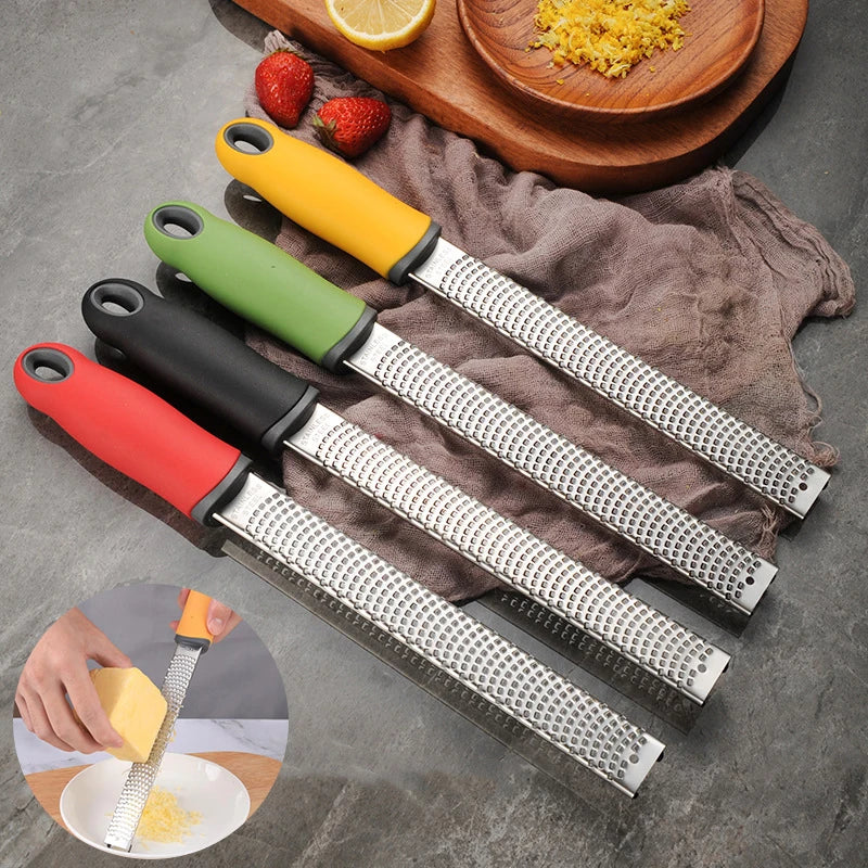 Stainless Steel Cheese & Lemon Grater with Protective Cover Cheese Grater Zester Axl