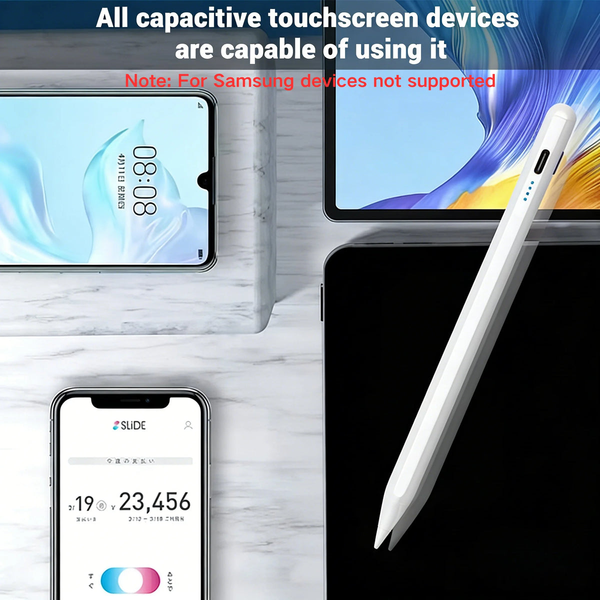 Universal Stylus Pen with Power Display – iPad, Tablet & Phone Tablet Stylus Pen Axl