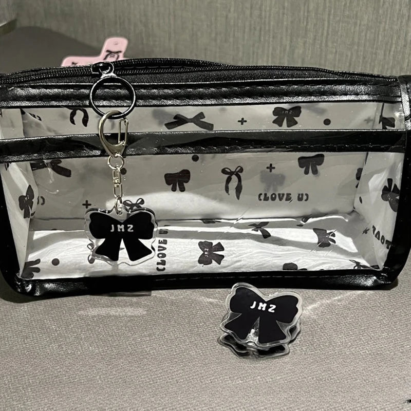Cartoon Translucent Pencil Case – Multi-Layer Large Capacity Pencil Case Axl