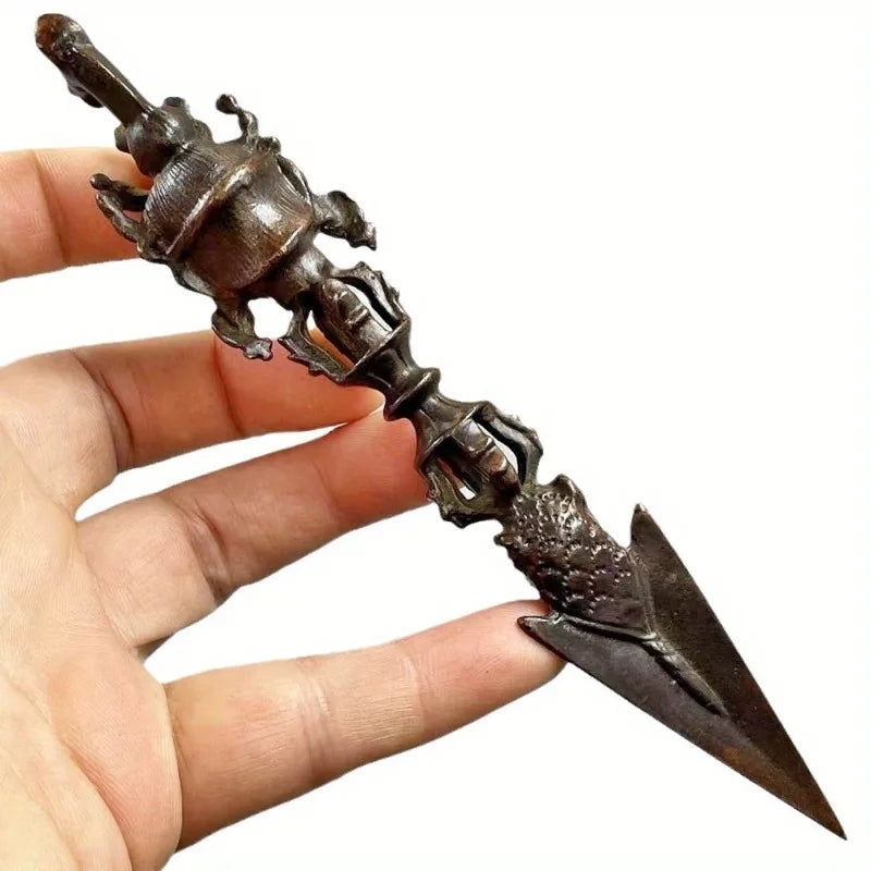 Tibetan Vajra Dorje Horse Head Pendant Necklace | Alloy Pendant Necklace Axl