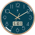 Large Modern Silent Wall Clock – Nordic Decor, 35cm Silent Wall Clock Axl Navy Blue Calendar 14 inch