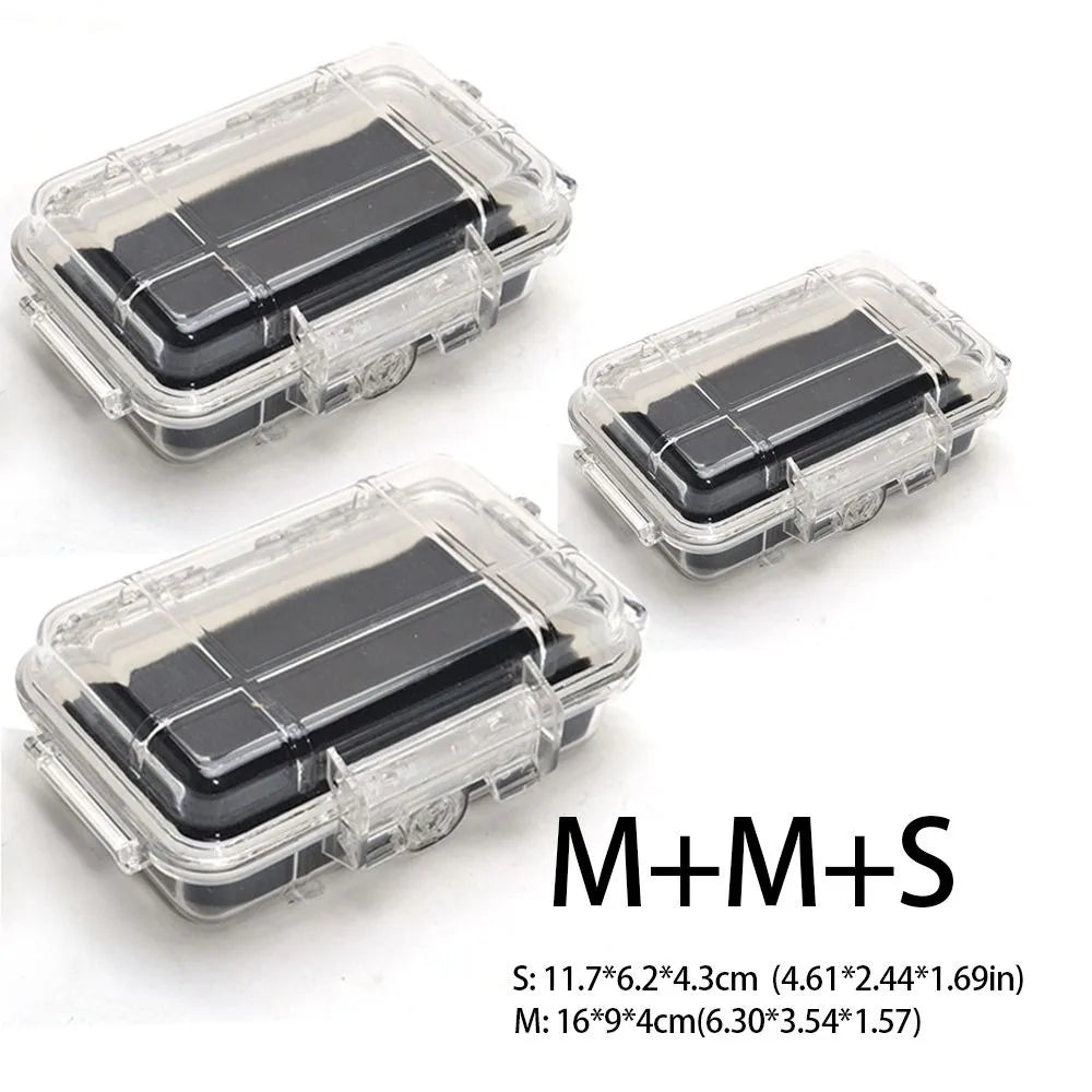Waterproof Shockproof ABS Dry Box – Outdoor Storage Case S/M/L Waterproof Dry Box Axl M-M-S