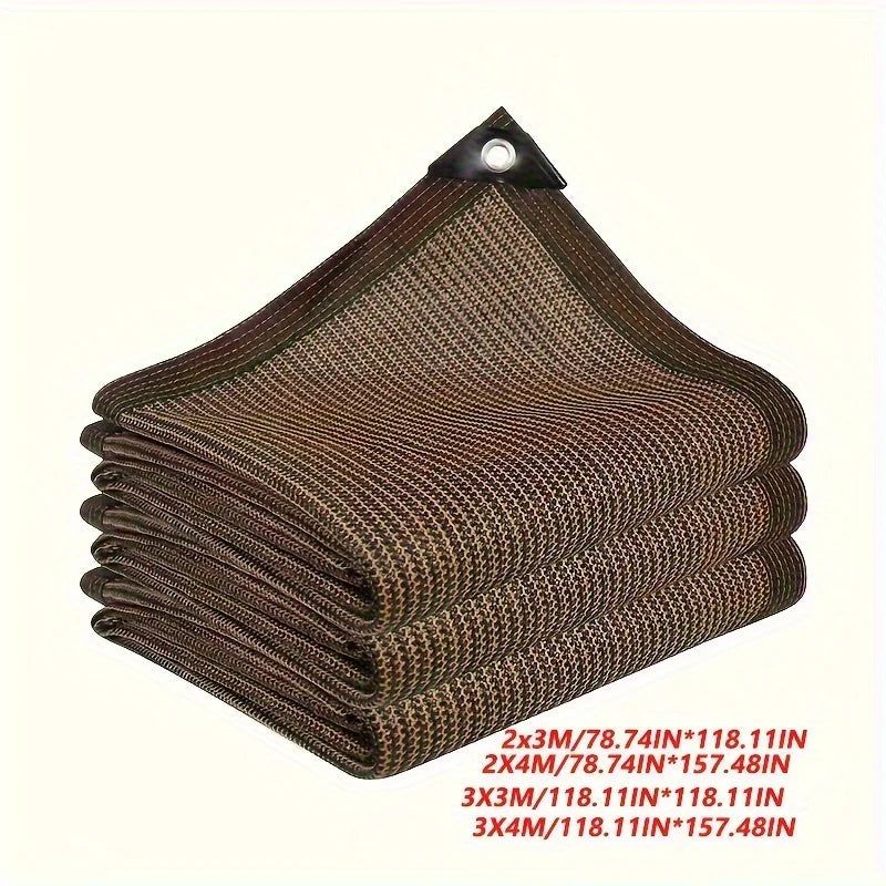 Outdoor Sun Shade Net – Brown HDPE UV Canopy | Multi-Size Sun Shade Net Axl