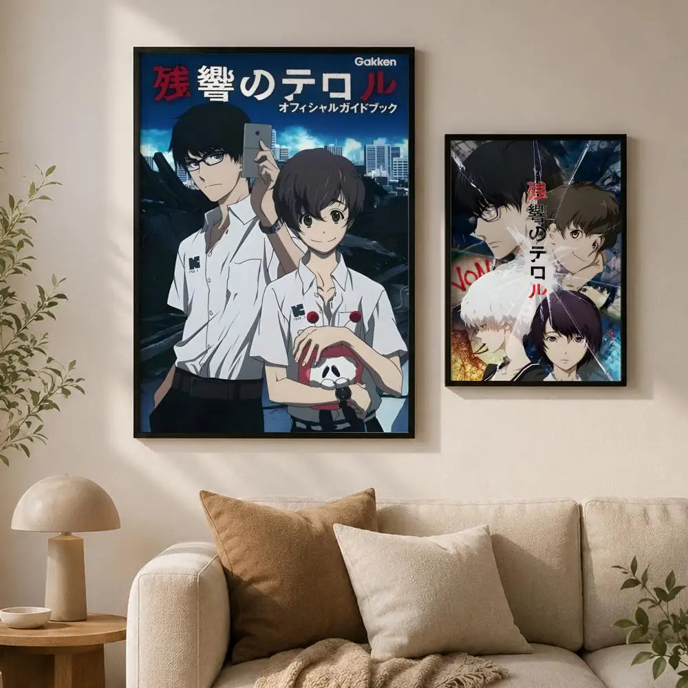 Terror in Resonance Anime Poster – HD Waterproof PVC Wall Art Anime Wall Poster Axl