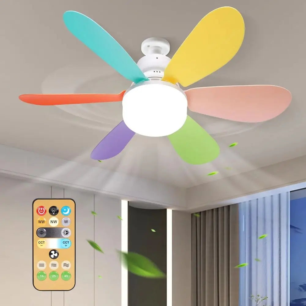 Minimalist LED Ceiling Fan Light with Remote 30W/40W Dimmable LED Ceiling Fan Light Axl