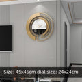 Large Modern Metal Wall Clock 45cm – Minimalist Home Décor Wall Clock Axl Black And White