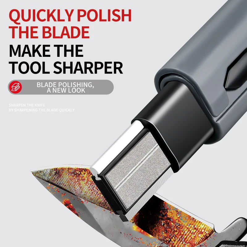 PLYS Folding Knife Sharpener – Ceramic & Alloy Steel Tool Knife Sharpener Axl