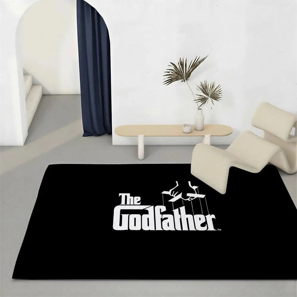 The Godfather Flannel Floor Mat – Non-Slip Indoor Rug Flannel Floor Mat Axl White4 120x160cm