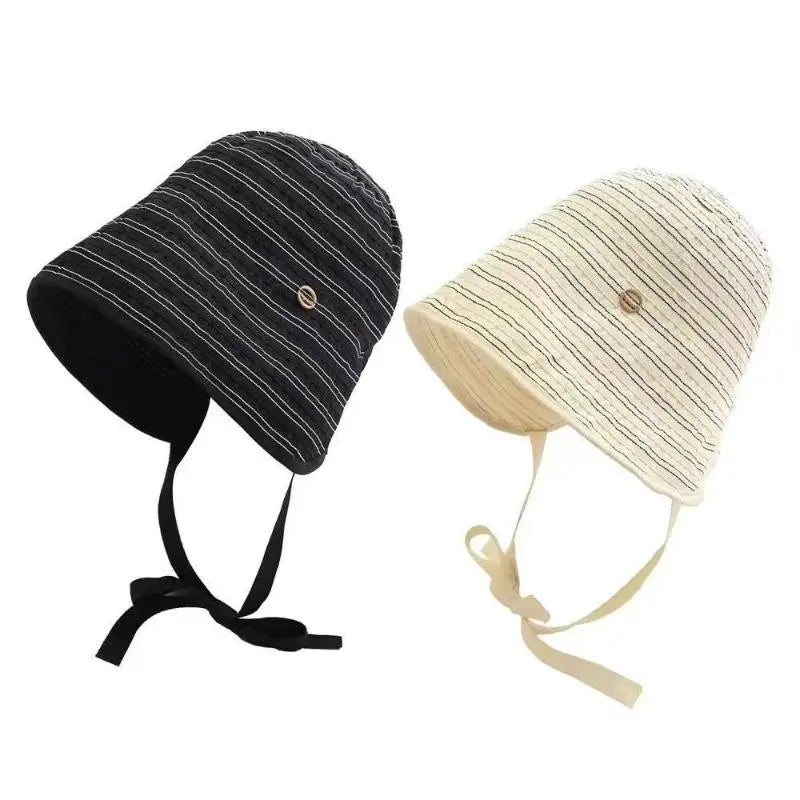 Women's Wide Brim Foldable Sun Hat – Ribbon Fisherman Hat Women's Sun Hat Axl