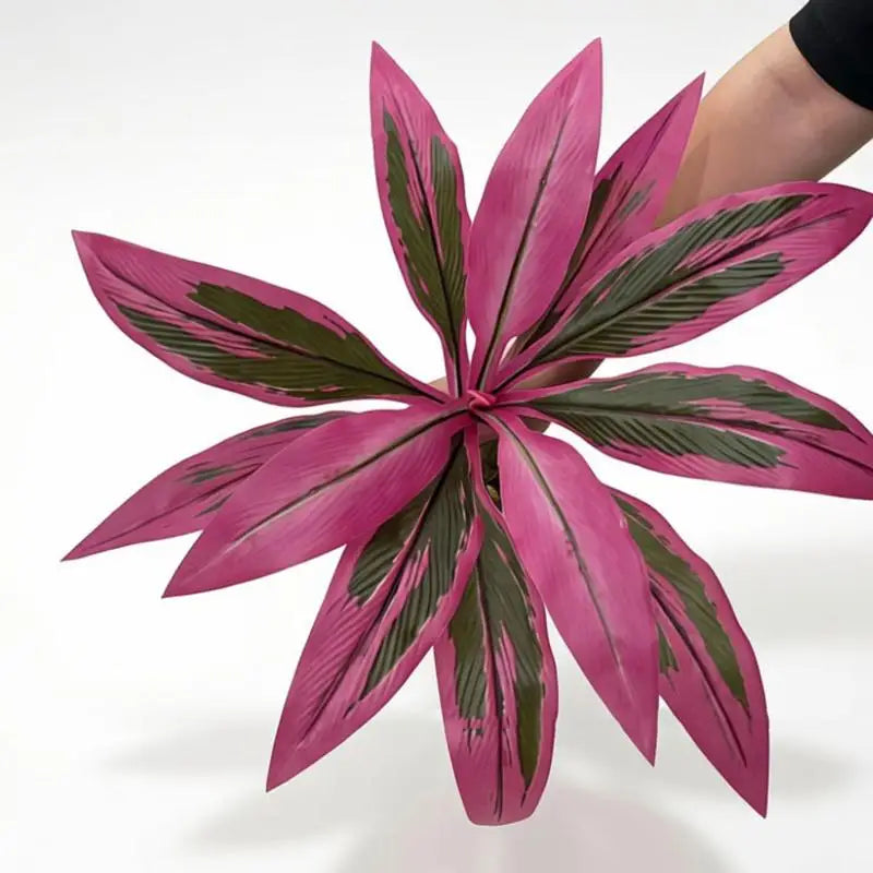 55cm Artificial Dragon Blood Tree Faux Plant Tabletop Decor Artificial Plant Decor Axl 12 leaves