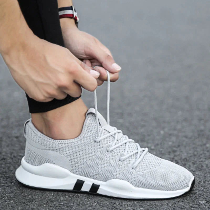 YBQJOO Men's Breathable Canvas Sneakers | Anti-Slip Walking Shoes Men's Canvas Sneakers Axl GRAY 40