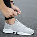YBQJOO Men's Breathable Canvas Sneakers | Anti-Slip Walking Shoes Men's Canvas Sneakers Axl GRAY 40
