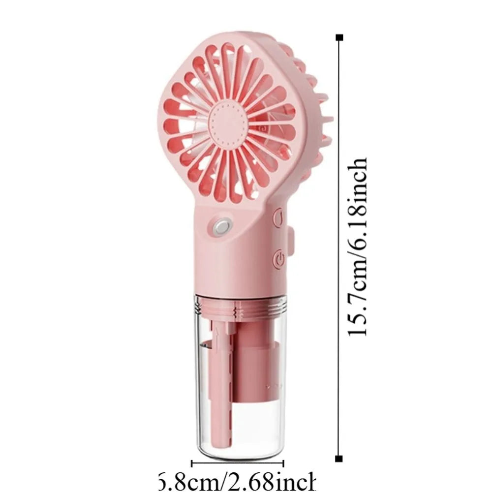 Mini Portable Spray Fan – 4-Speed USB Rechargeable Mist Fan Portable Spray Fan Axl