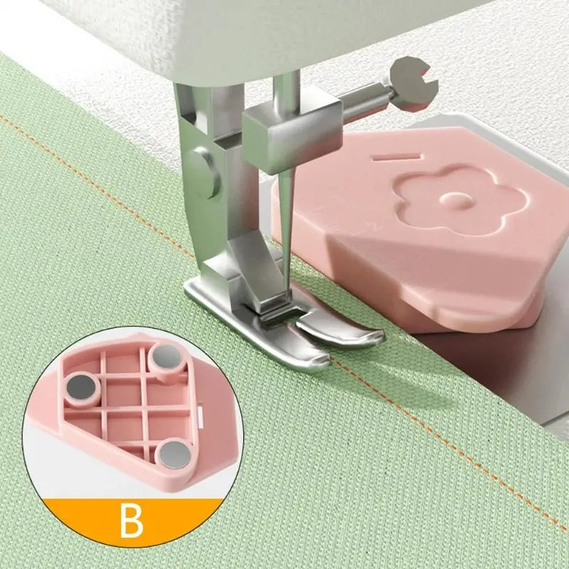 Magnetic Sewing Machine Positioner – Polygonal Edge Guide Sewing Positioner Axl Pink